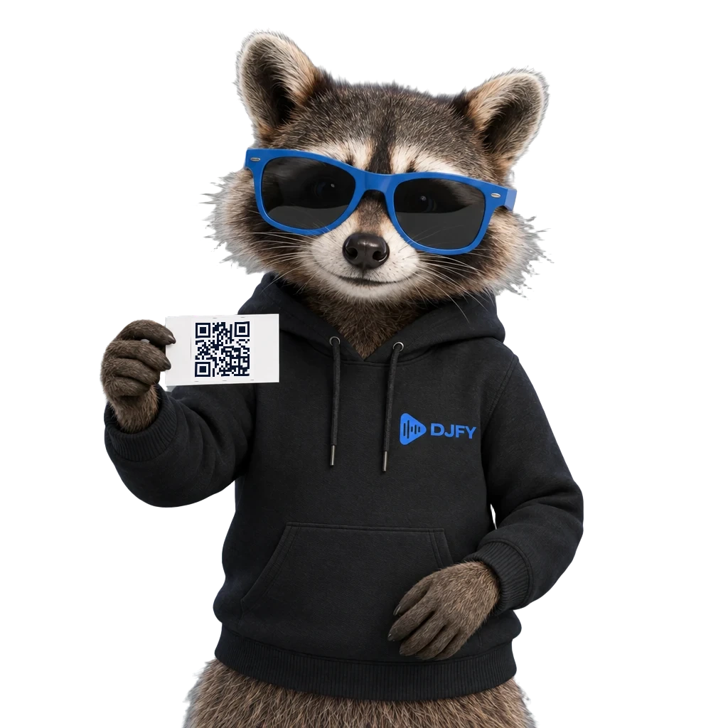 Wolfgang pokazuje kartę z kodem QR imprezy